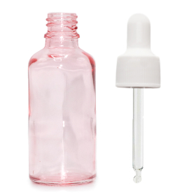 168x 100ml Roze Roze Glazen Pipetfles met Witte Pipet