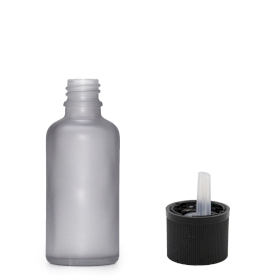 10ml Mat Grijze Glazen Druppelfles met Kindveilige Druppeldop