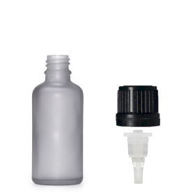 10ml Mat Grijze Glazen Druppelfles met Druppeldop