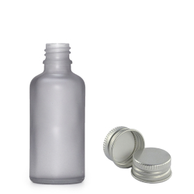 330x 30ml Mat Grijze Glazen Druppelfles met Aluminium Dop