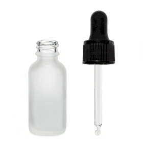 160x 10ml Mat Witte Glazen Druppelfles met Zwarte Pipet