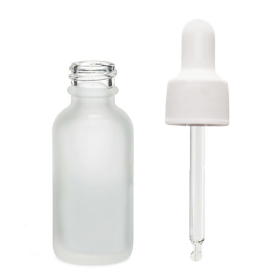 384x 30ml Mat Witte Glazen Druppelfles met Witte Pipet