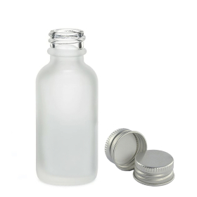 264x 50ml Mat Witte Glazen Druppelfles met Aluminium Dop