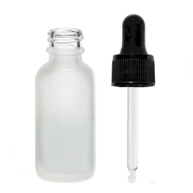 264x 50ml Mat Witte Glazen Druppelfles met Zwarte Pipet