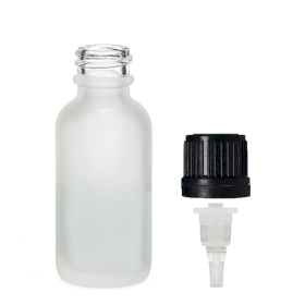 264x 50ml Mat Witte Glazen Druppelfles met Druppeldop