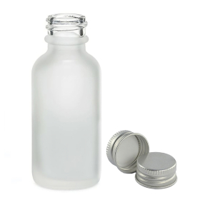 168x 100ml Mat Witte Glazen Druppelfles met Aluminium Dop