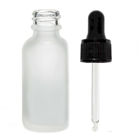 168x 100ml Mat Witte Glazen Druppelfles met Zwarte Pipet
