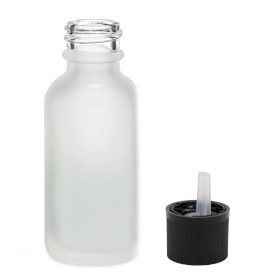 168x 100ml Mat Witte Glazen Druppelfles met Kindveilige Druppeldop