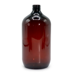 10x 1000ml Amber Kunststof Boston Fles – Zonder Dop