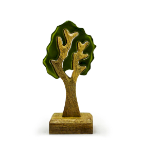 6x Lost in the Forrest - Enkele Boom 3D Houten Decoratie - 20x10cm
