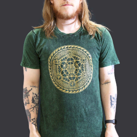 Grote Steen Gewassen T-shirt - Chakra - Groen