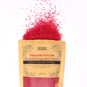 5x Aromatherapie Bad Zout - 350gr - Passie