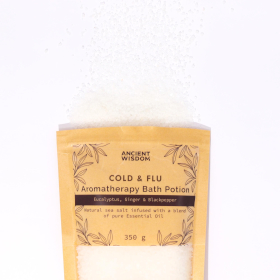 5x Aromatherapie Bad Zout - 350gr - Verkoudheid en Griep