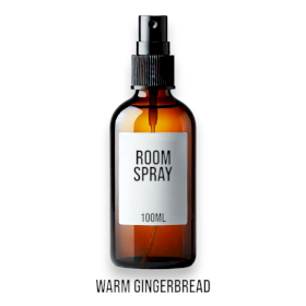 12x Warme Gemberkoek Kamer- & Kussenspray 100ml - Witte Label