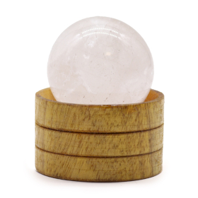 Edelsteen Kristallen Bol 40mm - Bergkristal met Standaard
