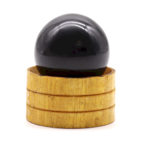 Edelsteen Kristallen Bol 40mm - Toermalijn met Standaard