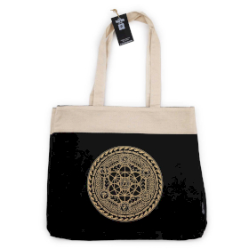 Extra Grote Draagtas (38x15x43cm) Chocolade Steenwas 14oz - Vrijheid Chakra