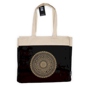 Extra Grote Draagtas (38x15x43cm) Chocolade Steenwas 14oz - Vrijheid Mandala