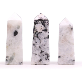 3x Edelsteen Obelisk Punt ca. 5 cm – Maansteen