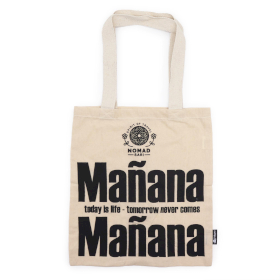 10x Iconische Basic Draagtas - Mañana Mañana - (40x36cm) - Naturel 4oz