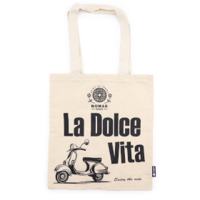 10x Iconische Basic Draagtas - La Dolce Vita - (40x36cm) - Naturel 4oz