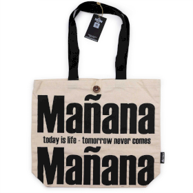 Iconische Classic Draagtas - Mañana Mañana - Naturel 10oz (36x43x10cm)