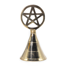 4x Altaarmessing Bel - Pentagram