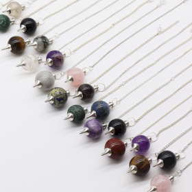 36x Pendulum Starterset Edelstenen (12x 3 Kristallen) 4 cm – Bollen