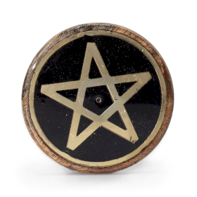 10x Goud & Zwart op Mangohout - Pentagram