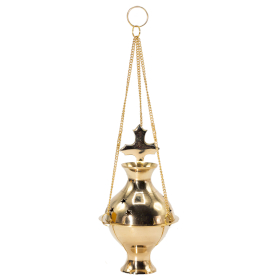 Hangen Messing Wierookbrander - Kruis