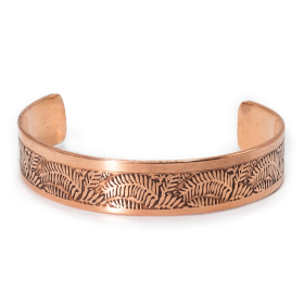 6x Massieve Koperen Armbanden met Gegraveerde Affirmaties (assorti)