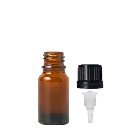 192x 10ml Bruine Glazen Druppelfles met TE Druppeldop