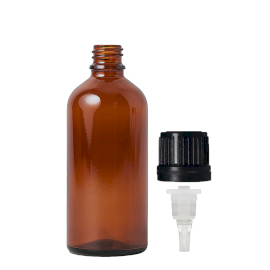88x 50ml Bruine Glazen Druppelfles met TE Druppeldop