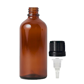 70x 100ml Bruine Glazen Druppelfles met TE Druppeldop