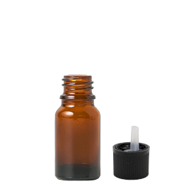 192x 10ml Bruine Glazen Druppelfles met Kinderbeveiligde Dop