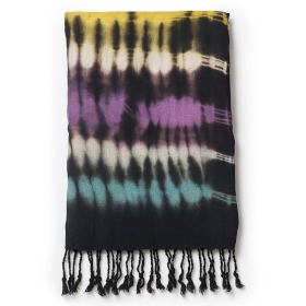4x Boho Java Art Sjaal – Multistrepen – 62x200cm