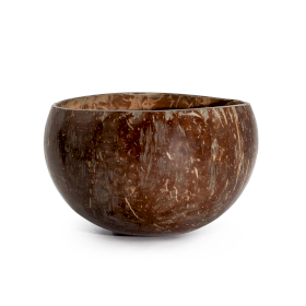 5x Sm Natural Coconut Bowl - gepolijst - voor ambachtelijk gebruik - 7x10cm