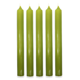 100x Olijfgroene Dinerkaars