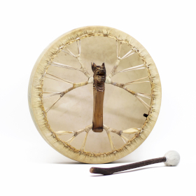 Geest van de Draak – Sjamanentrommel & Stok – Stembaar – 40 cm