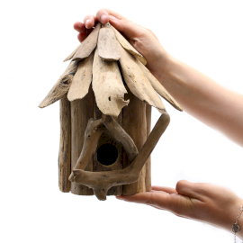 2x Driftwood Vogelhuisje - Wandhangend