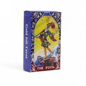 Blauw Folie Tarot Kaartenset – Mandala – met boekje