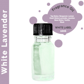 10x Geur Olie - Zonder Etiket - 10ml - Witte Lavendel