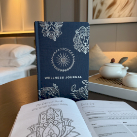 Wellnessdagboek 120blz – Silver Zodiac Blauw