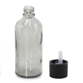 168x 100ml Rookgrijze Glazen Pipetfles Met Kindveilige Pipetdop