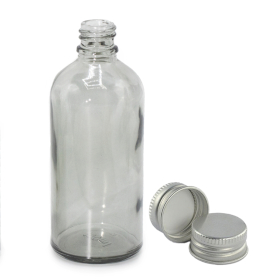 168x 100ml Rookgrijze Glazen Pipetfles Met Aluminium Dop