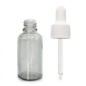 330x 30ml Rookgrijze Glazen Pipetfles Met Witte Pipet