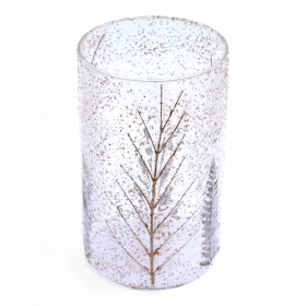 Natuurlijk Floraal Glas – Hoge Vaas Kaarshouder – Pino (19x11 cm)