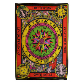 Katoenen Wanddecoratie (70x110cm) - Cirkel van het Leven