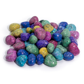 Bulk Behandelde Indiase Dalmatiërsteen - 1kg (ongeveer 70 stenen)