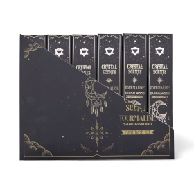 12x Toermalijn Crystal Geuren Smudge Wierook - Sandelhout